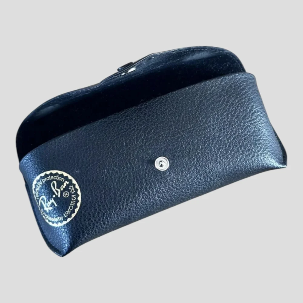 Ray Ban Luxottica Pebbled Leather Soft Black Case Only Sunglasses Eyeglasses